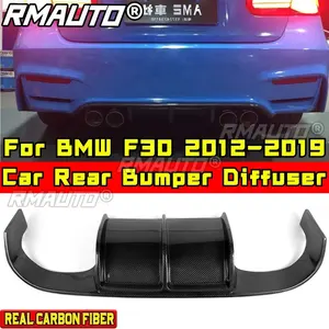 Kit de Carrocería para BMW F30 2012-2019, Difusor de Parachoques Trasero para BMW F30, Fibra de Carbono Real, Estilo AN, Protector de Parachoques, Accesorios para Automóviles - Product Image 4
