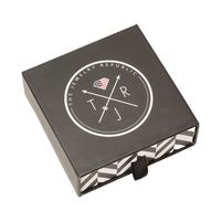 Vente en gros de conception personnalisée de luxe vide emballage en carton rigide boîte-cadeau en papier fait main avec logo imprimé