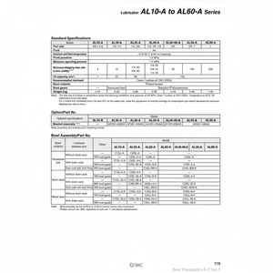 SMC Pneumatics Lubrificateur AL40-N03B-8R-A Pièces Pneumatiques - Product Image 1