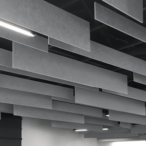 Déflecteur de plafond acoustique décoratif Akustik 3D personnalisé panneau PET hexagone en fibre de polyester <span class=keywords><strong>pour</strong></span> <span class=keywords><strong>studio</strong></span> domestique et stade - Product Image 2