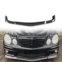 Lèvre avant en fibre de carbone pour Mercedes Classe E W211 E63 AMG 2006-2009, finition brillante