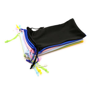 Estuche de microfibra para gafas con estampado de logotipo personalizable, cuero PU, doble aguja de haz, <span class=keywords><strong>dos</strong></span> gafas de sol, bolsa de tela, logotipo personalizable - Product Image 3