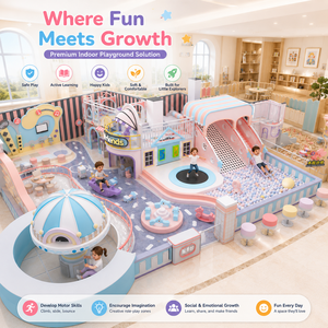 Equipo de Juegos Interior Comercial Personalizado, Piscina de Arena de Pellets de Madera para Niños, Centro de Juegos para Fiestas Infantiles - Product Image 3