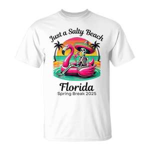 Camiseta Just A Salty Beach Florida Spring Break 2025 - Product Image 1