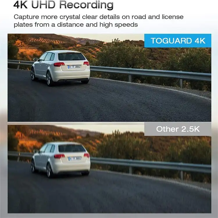 Sağ el sürücü Wifi ses kontrolü 11.26 12 inç 4K araba Dash kamera ön ve arka Dashcam 4K wifi dikiz kamera için araba