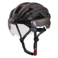 Casque d'équitation léger en gros 2023 meilleur casque de vélo adulte vente chaude avec lentille de lumière Rechargeable LED casque vtt