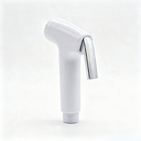 Metalique 210054-W Putih Desain Ergonomis Portabel ABS Pistol Semprot Tekanan Tinggi Genggam untuk Toilet Bidet Kamar Mandi Keran Kesehatan