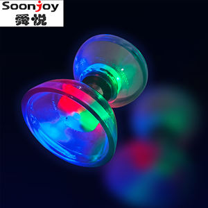 <span class=keywords><strong>Diabolo</strong></span> lumineux transparent à triple <span class=keywords><strong>roulement</strong></span> rotatif à grande vitesse pour les performances en extérieur - Product Image 2