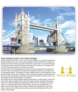 월드 랜드 마크 시리즈 런던 타워 브리지 DIY 장난감 작은 입자 조립 MOC 빌딩 블록 장난감 어린이를위한 - Product Image 3