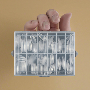 240pcs Flexible Soft Gel <b>Nail</b> Tips Full Cover French Coffin Oval Stiletto ABS Press on <b>Extension</b> <b>Nails</b> - Product Image 6