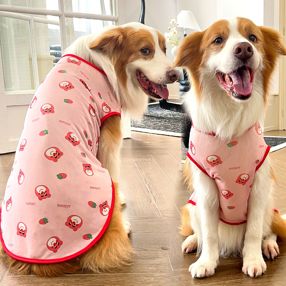XS-8XL Big Dog Clothing High Quality Pet Vests T-shirts