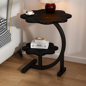 Tavolino da Caffè in Legno Massello Runwood, Design Moderno, Colore Noce, Tavolino Regolabile per Divano e Letto - Product Image 3