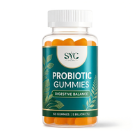 Gommes prébiotiques et probiotiques Douceur et Confort 50 unités Framboise Bleue Vente en Gros Marque Privée OEM ODM Approvisionnement en Vrac