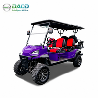 Voiturette de golf électrique 6 places DAOD avec une autonomie de 50-70 km, certifiée CE/DOT, options de logo et de couleur personnalisées, prix d'usine en Chine