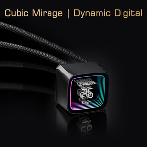 Lovinglcool hiệu suất cao CPU chất lỏng mát kỹ thuật số hiển thị chơi game Máy tính bộ vi xử lý argb CPU nước làm mát quạt tản nhiệt PC - Product Image 3