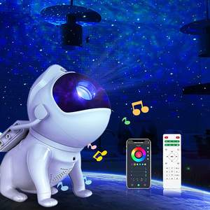 2026 gift 13-in-1 Mini Modern LED Lamp Space Dog Galaxy <b>Projector</b> with Music Moon Starry Sky Night <b>Light</b> For Kids Bedroom deco - Product Image 1
