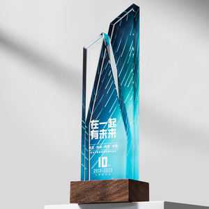 แก้วคริสตัลหลากสีเกรดสูง<span class=keywords><strong>2023</strong></span>รางวัลคริสตัลโลโก้ตามสั่งสำหรับการแข่งขันกีฬาทางธุรกิจ - Product Image 6