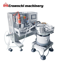 Machine de remplissage et de bouchage semi-automatique pour sachets à bec verseur, idéale pour les boissons, le lait de soja, les jus – Emballage plastique haute précision
