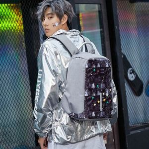 Bearky bolsa personalizada de fábrica de Nylon impermeable de 15 pulgadas <span class=keywords><strong>Anti</strong></span> robo conector USB portátil mochila - Product Image 4