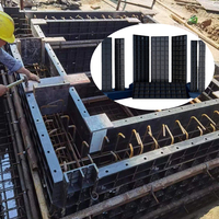 Coffrage en plastique réglable robuste pour colonnes carrées, conception modulaire en ABS réutilisable pour la construction de murs et de dalles en béton