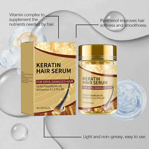เซรั่มบำรุงเส้นผมแคปซูลเคราตินสูตรวิตามินบำรุง<span class=keywords><strong>ผม</strong></span>จากธรรมชาติ ปราศจากส่วนผสมจากสัตว์ ผลิตภายใต้แบรนด์ของคุณเอง ราคาโรงงาน - Product Image 4