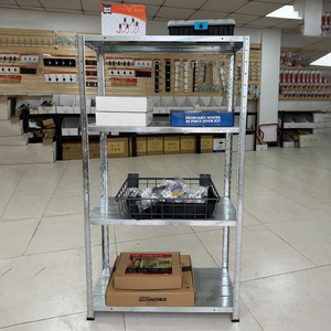 4 <span class=keywords><strong>Tier</strong></span> Kệ thép mạ kẽm đơn vị tùy chỉnh OEM kim loại kệ cho nhà để xe vườn nhà sử dụng công cụ đồ lặt vặt kệ lưu trữ - Product Image 6