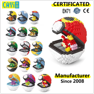 Vente chaude Anime Poke Cartoon Série Diamant Mini Blocs De Construction Jouets Dessin Animé Figure Boule Micro Diamant Blocs pour Enfants Cadeau - Product Image 2