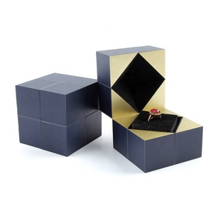 Hot Sale Cube Style Jewelry <b>Box</b> Custom Made Jewelry Boxes Fancy Ring <b>Display</b> <b>Box</b> - Product Image 1