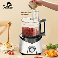 Sohef Électrique 5-en-1 Multifonctionnel avec Boîtier en Verre et Plastique, Contrôlé par Application, Moteur en Cuivre 1000W à Faible Bruit, Écologique, pour Glace et Aliments