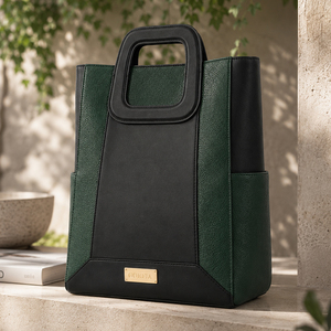 <b>Handbags</b> Business Laptop PU Leather Travel <b>Handbags</b> Large Capacity Casual Work Bag with Multiple Compartments - Product Image 1