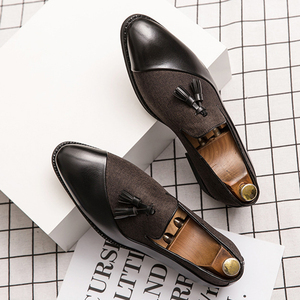 รองเท้าโลฟเฟอร์แฟชั่นใหม่ ไซส์ใหญ่ 38-44 สำหรับงานพรอม งานแต่งงาน ประดับพู่ห้อย - Product Image 2