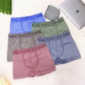 Southeast Asia selling seamless 40g polyester men's mid-waist U convex breathable boxers summer soft breathable men's underwear