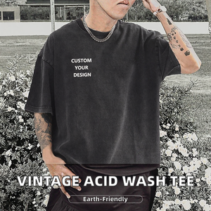 Camiseta Clásica de Algodón para Hombre, Estilo Casual, Talla Grande, Color Sólido, Venta Directa de Fábrica, Colores Sólidos - Product Image 2