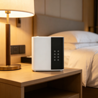 Diffuseur d'arômes portable multifonctionnel et humidificateur ionisant avec barre d'oxygène et veilleuse, à brancher pour la maison, la voiture, le bureau, l'hôtel