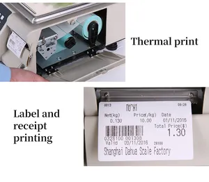 TM-A 40kg מחיר מחשוב מאזניים דפוס דיגיטלי בקנה מידה עם תווית מדפסת
