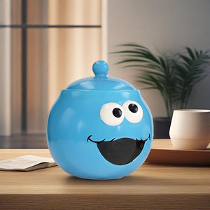 Phim Hoạt hình màu xanh gốm <span class=keywords><strong>Cookie</strong></span> <span class=keywords><strong>Jar</strong></span> phim hoạt hình nhân vật <span class=keywords><strong>Cookie</strong></span> lưu trữ <span class=keywords><strong>Jar</strong></span> để sử dụng nhà và nhà bếp - Product Image 2