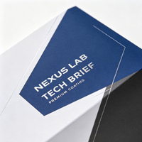 Brochure de produit personnalisée imprimée, pliée, avec papier d'art et plastification