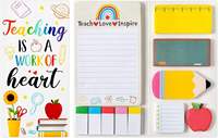 Porte-notes autocollants sur le thème des dessins animés, bloc-notes mignon, fournitures de bureau Kawaii, accessoires de papeterie scolaire, vente en gros personnalisée