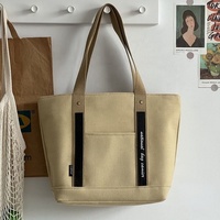 Sac à bandoulière en toile épaisse artistique avec fermeture éclair, fourre-tout tendance pour ordinateur portable 14 pouces, idéal pour étudiants et documents A4, pour femmes