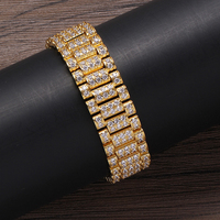 Großhandel HipHop Armband Männer 18mm Messing Kupfer Beste Qualität Watch Link Armband