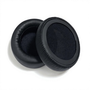For ATH WS550 Headphone Cushions Audio Technica Premium Protein Skin Black Memory <b>Foam</b> Over Ear <b>Pads</b> Replacement Sleeves - Product Image 4
