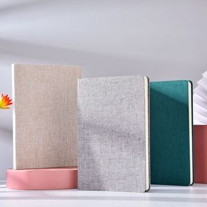 Carnet en tissu personnalisé A5, bloc-notes simple, couleur unie, lignes horizontales, livre d'art, cadeau en tissu, 100 feuilles - Product Image 2