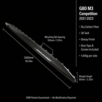 Extensions de jupes latérales en fibre de carbone sèche pour BMW M3 G80 Competition 2021-2023
