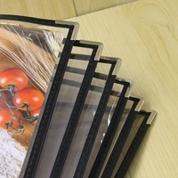 Couvertures de menu en cuir PU PVC de haute qualité A4 pour restaurant, hôtel, bar, 32x23cm, fonction amovible, logo personnalisé disponible