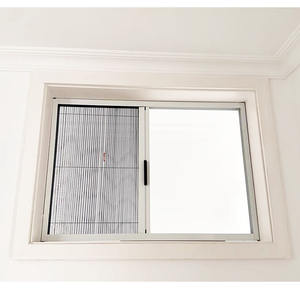 Puerta corredera con marco de aluminio de fábrica de diseño moderno, pantalla impermeable, mosquitera plisada, ventana, pantalla retráctil, puerta de malla - Product Image 2