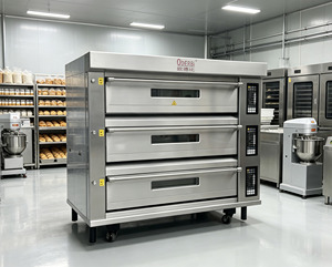 Horno Eléctrico Comercial de Alta Calidad, Nuevo, de 3 Niveles y 9 Bandejas, con Tubo de Calentamiento de Alta Productividad, para Panaderías, Fábricas y Restaurantes - Product Image 1