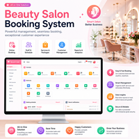 Sistema de Reserva de Cabezas de Horario para Salones de Belleza, SPA, Peluquerías y Salones de Uñas, Compatible con Múltiples Idiomas, Personalización Profunda del Logotipo/Interfaz de la Marca