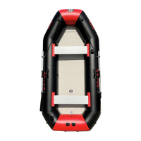 Kayak gonflable pliable résistant à l'eau Solar Marine pour 3 personnes, en PVC, avec plancher pneumatique, 8,5 pieds (260 cm), pour la navigation sur les lacs et les rivières