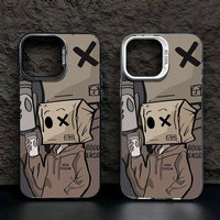 Étui de téléphone INS Box de luxe avec logo personnalisé, peinture UV, TPU antichoc, étanche pour 15/14/13/12/11 Pro Max
