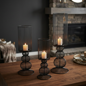 ที่วางเทียนเหล็กทำมือ Sonnet Decor สำหรับตกแต่งบ้าน ใช้ในวันคริสต์มาส - Product Image 2